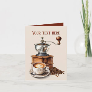 Carte Magasin de café mignon n'importe quel but ajouter