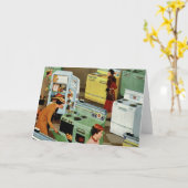 Carte Magasin d'exposition de l'appliance vintage Commer (Fleur jaune)