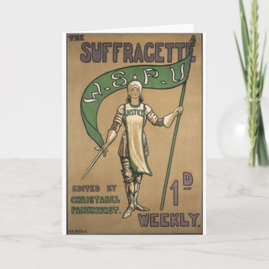 Carte Magazine de suffragette (Devant)
