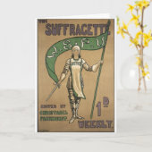 Carte Magazine de suffragette (Fleur jaune)
