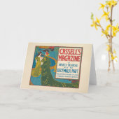 Carte Magazine vintage Cassell's Décembre 1896 (Fleur jaune)