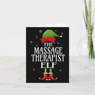 Carte Mage Thérapiste Elf Xmas Funny Famille Corresponda