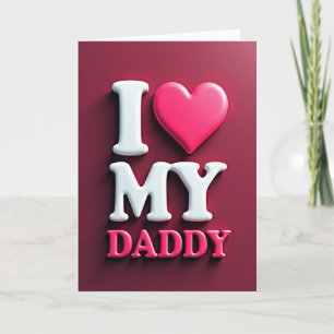 Carte Magenta J'aime mon papa