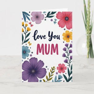 Carte Magenta Love You Mum