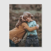 Carte Magfaisant Simple Script Photo Holiday (Devant)