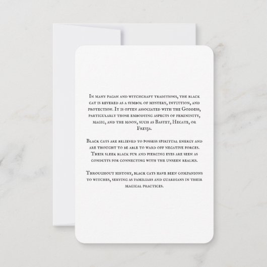 Carte Magic Cat (Dos)