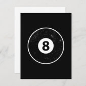 Carte Magic Huit Ball Billard Pool (Devant / Derrière)