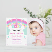 Carte Magic Party personnalisable pour enfants (Debout devant)