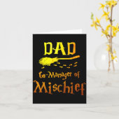 Carte Magical Dad, Manager Of Mischief Birthday Family M (Fleur jaune)