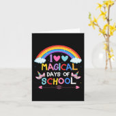 Carte Magical Days Unicorn Costume Enfants 100e Jour De  (Fleur jaune)