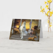 Carte Magical Fairy Unicorn Cerf Imaginaire note de bien (Fleur jaune)