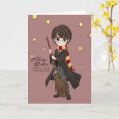 Carte Magical HARRY POTTER™ Watercolor (Fleur jaune)