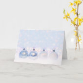 Carte Magical Metallic Christmas Balls (Fleur jaune)