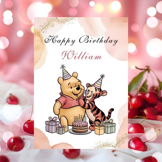 Carte Magical Pooh & Friends Birthday