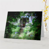 Carte MAGICAL PORCH Jumbo Greeting Card (Fleur jaune)