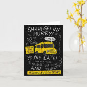 Carte Magical School Bus Driver Last Day Of School Bus D (Fleur jaune)