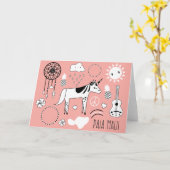 Carte Magical, Trippy Paia, Maui Greeting (Fleur jaune)