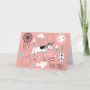 Carte Magical, Trippy Paia, Maui Greeting Card