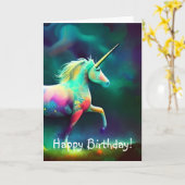 Carte Magical Unicorn (Fleur jaune)