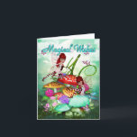 Carte Magical Wishes, playful fairies.. card<br><div class="desc">A tale of two cute fairies playing in a fantasy garden among the magic mushrooms With the words .. Magical Wishes .. This will make a beautiful Birthday Card or even a Mothers Day card..</div>