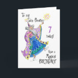 Carte Magician Fun 7th Birthday Card for a Twin Brother<br><div class="desc">Une amusante carte d'anniversaire 7th Birthday Card pour un frère jumeau avec un magicien jetant un sort pour un "Anniversaire magique",  d'une illustration peinte à la main par Judy Adamson.L'intérieur est laissé vide pour votre propre message.</div>