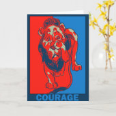 Carte Magicien d'Oz de Denslow : : Courage (Fleur jaune)