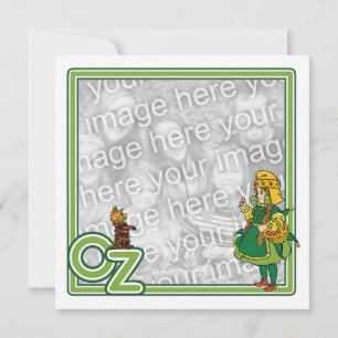 Carte Magicien d'Oz vintage ; Dorothy et Toto