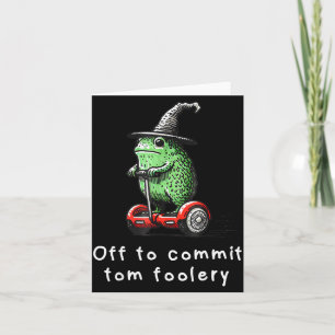 Carte Magicien Grenouille Fantaisiste Part Pour Faire De