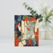 Carte Magicien vintage Carter la grande magie (Debout devant)