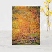 Carte Magie d'automne (Fleur jaune)