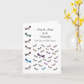 Carte Magie de libellule (Fleur jaune)