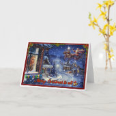 Carte Magie de Noël (Fleur jaune)