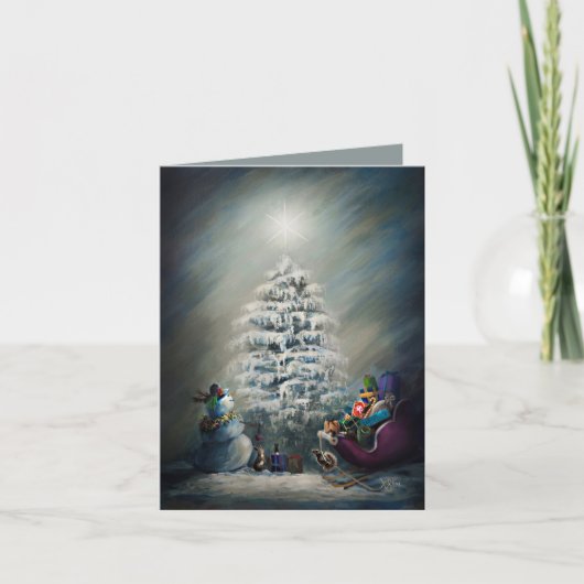 Carte Magie de Noël à minuit (Devant)