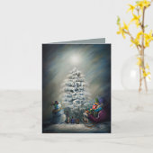 Carte Magie de Noël à minuit (Fleur jaune)