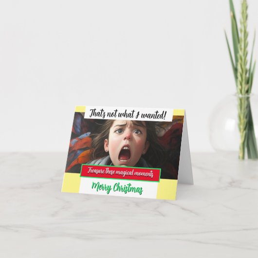 Carte Magie de Noël CE N'EST PAS CE QUE JE RECHERCHÉE (Devant)