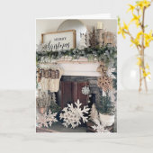 CARTE MAGIE DE NOËL REMPLIR VOTRE MAISON (Fleur jaune)