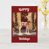 CARTE MAGIE DE NOËL REMPLIR VOTRE MAISON (Fleur jaune)