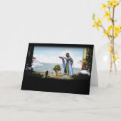 Carte Magie de pingouin et la sorcière d'hiver (Fleur jaune)