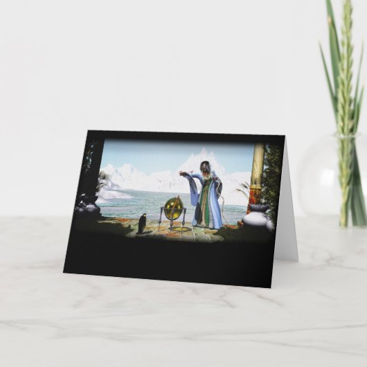 Carte Magie de pingouin et la sorcière d'hiver (Devant)