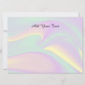 Carte Magie des couleurs, Cartes, Ajouter votre texte (Dos)