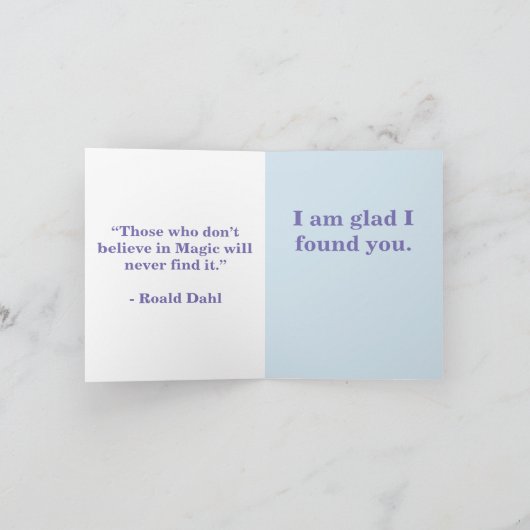 Carte magique (Intérieur)