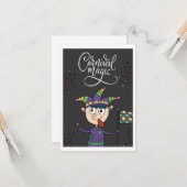 Carte magique Carnaval (Devant/Arrière en situation)