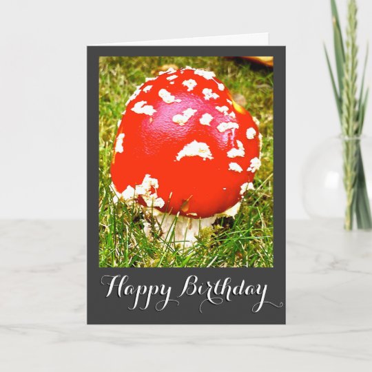 Carte Magique De Joyeux Anniversaire De Champignon Zazzle Be