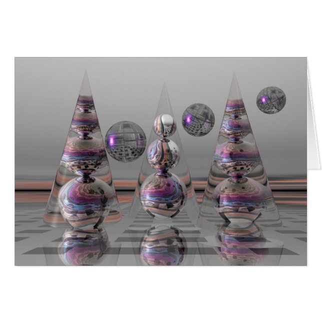 Carte magique surréaliste sans texte (Devant horizontal)