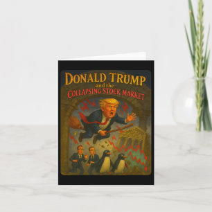 Carte Magique Trump Wizard Funny Stock Market Crash Adve