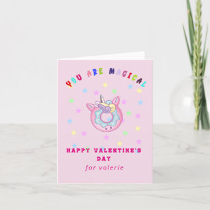 Carte magique Unicorn Valentine's Day