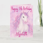 Carte Magique Unicorn voeux d'anniversaire (Devant)