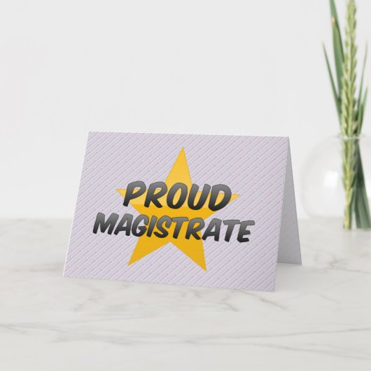 Carte Magistrats de Proud (Devant)
