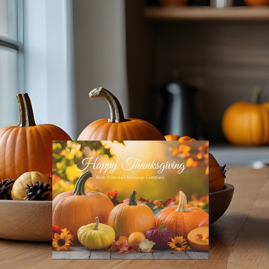 Carte Magnet Citrouille Thanksgiving