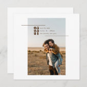 Carte Magnet Enregistrer la date (Devant / Derrière)